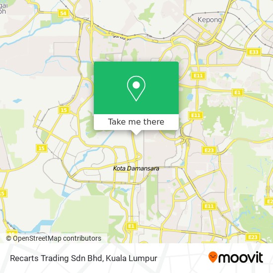 Recarts Trading Sdn Bhd map