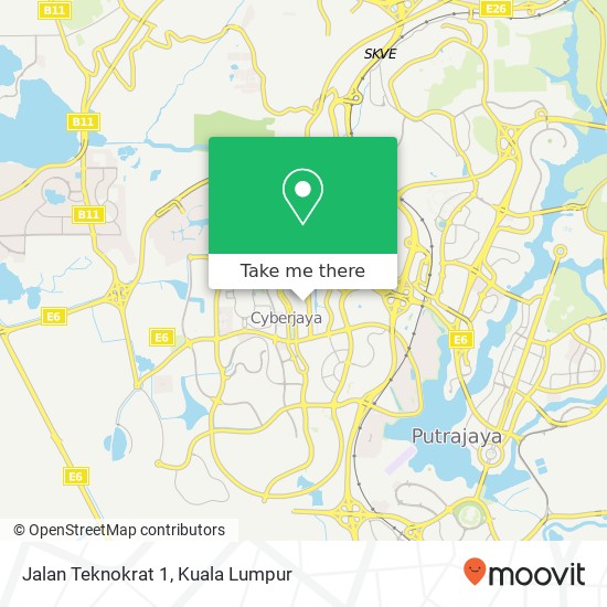 Jalan Teknokrat 1 map