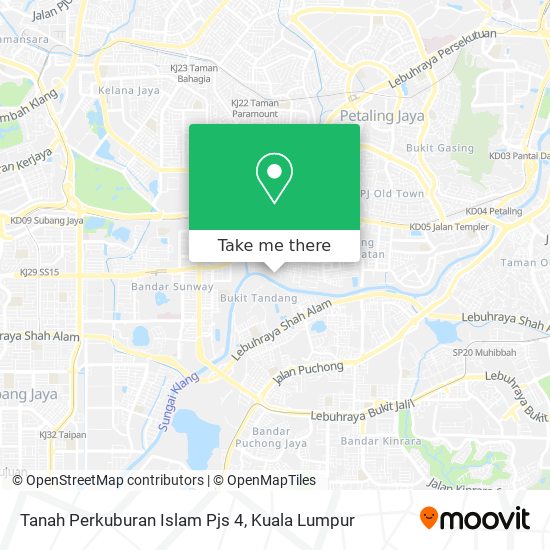 Peta Tanah Perkuburan Islam Pjs 4