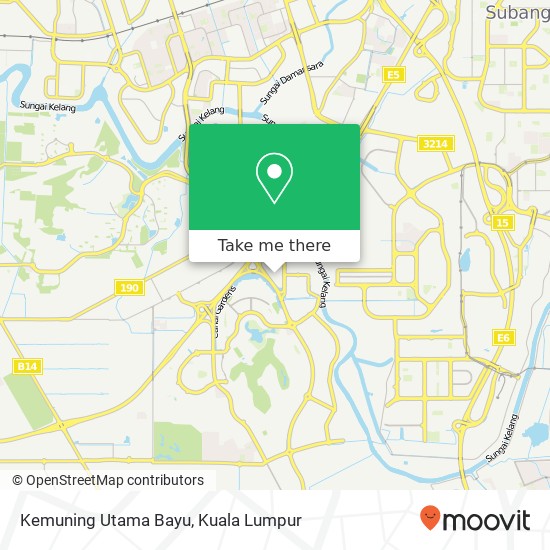 Kemuning Utama Bayu map