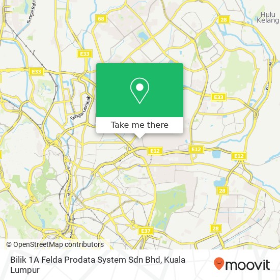 Bilik 1A Felda Prodata System Sdn Bhd map