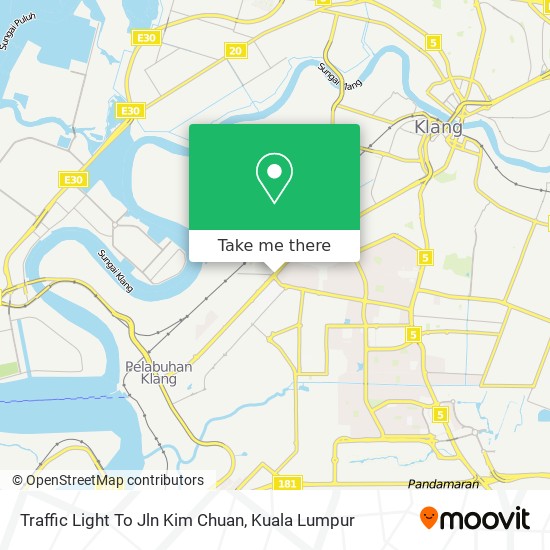 Traffic Light To Jln Kim Chuan map