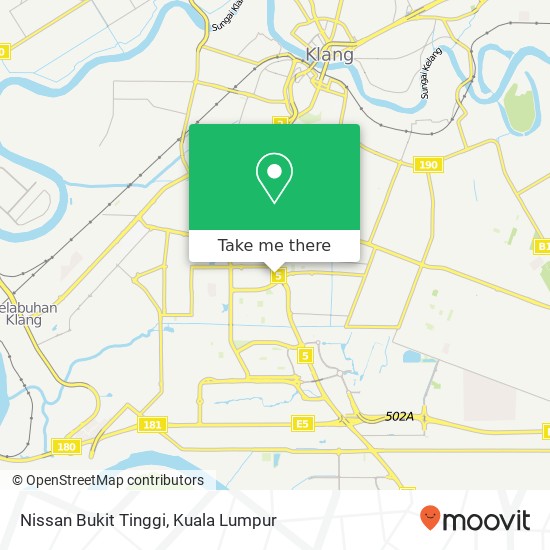 Nissan Bukit Tinggi map