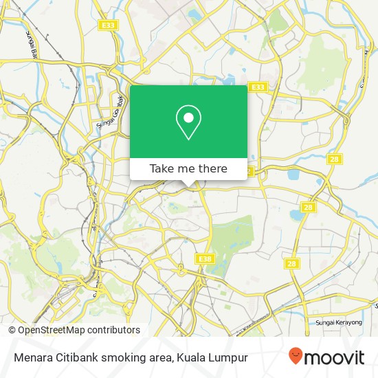 Peta Menara Citibank smoking area