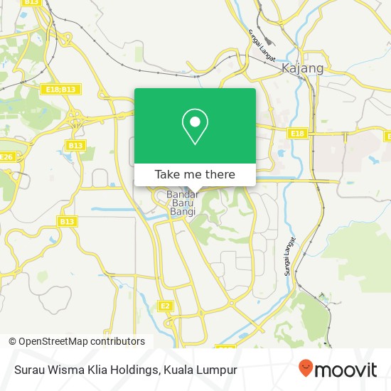 Peta Surau Wisma Klia Holdings