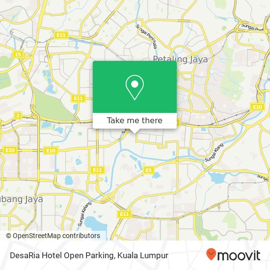 Peta DesaRia Hotel Open Parking