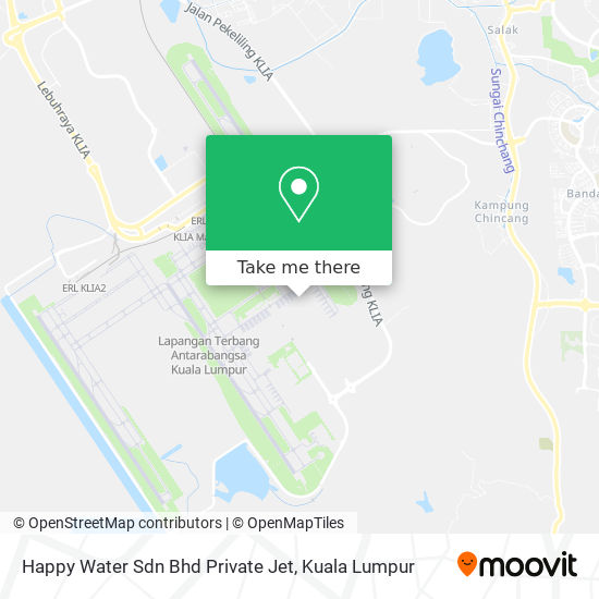 Happy Water Sdn Bhd Private Jet map