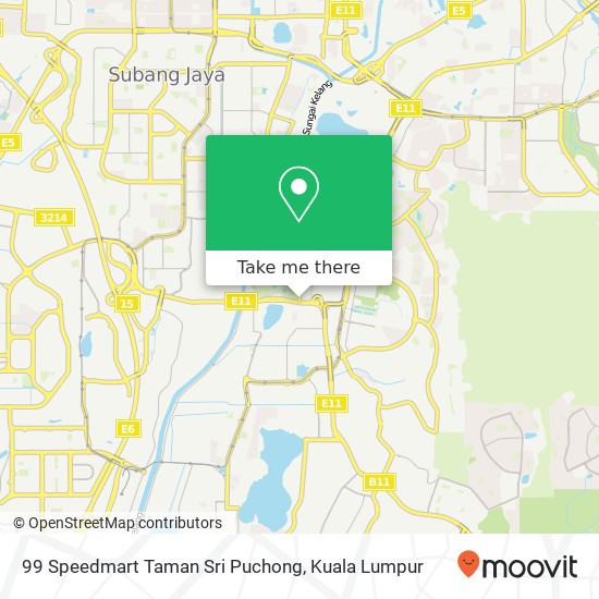 99 Speedmart Taman Sri Puchong map