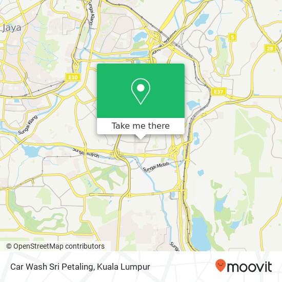 Car Wash Sri Petaling map