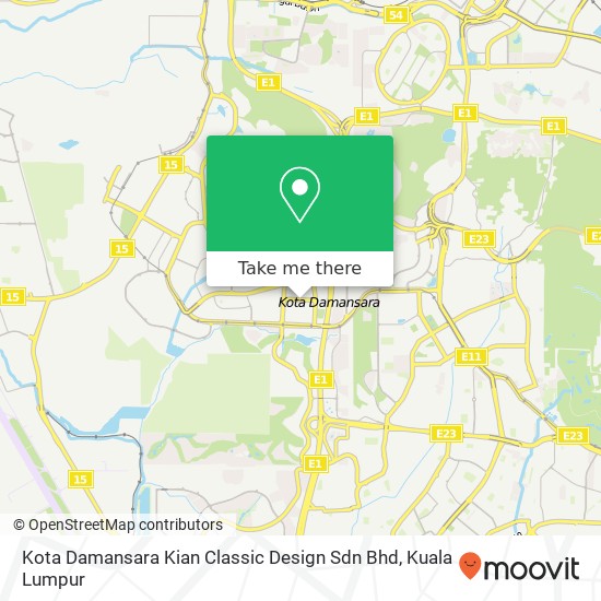 Peta Kota Damansara Kian Classic Design Sdn Bhd