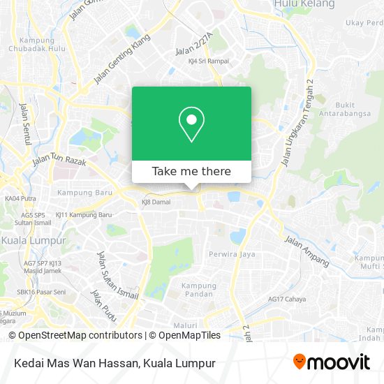 Kedai Mas Wan Hassan map