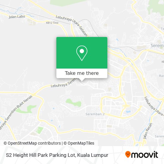 S2 Height Hill Park Parking Lot map