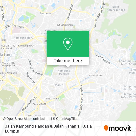 Jalan Kampung Pandan & Jalan Kanan 1 map