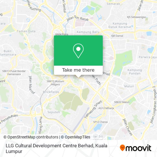 LLG Cultural Development Centre Berhad map