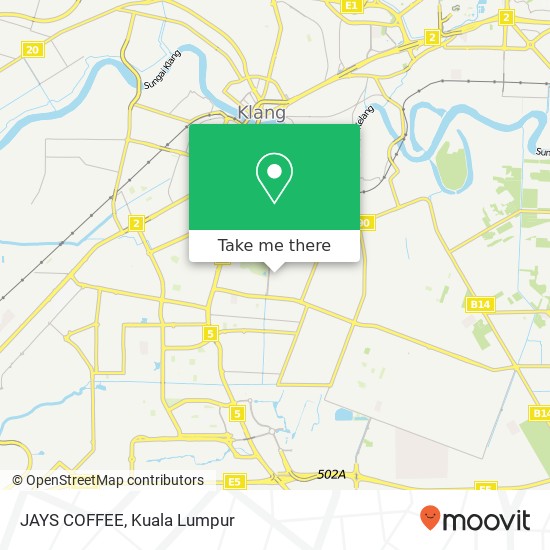 JAYS COFFEE map