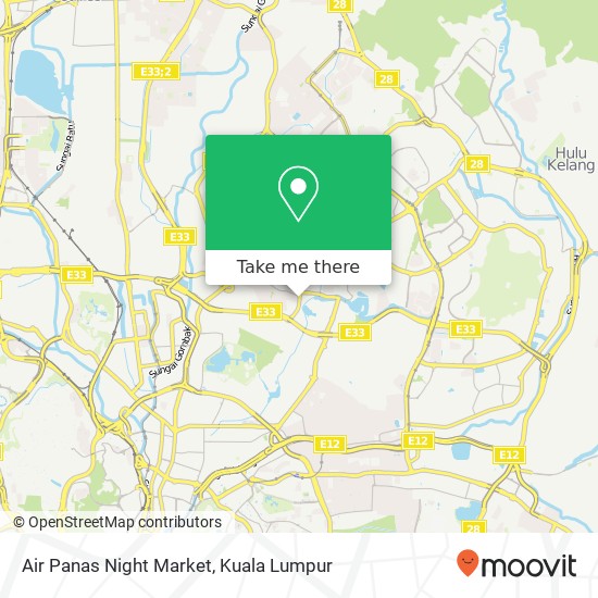 Air Panas Night Market map