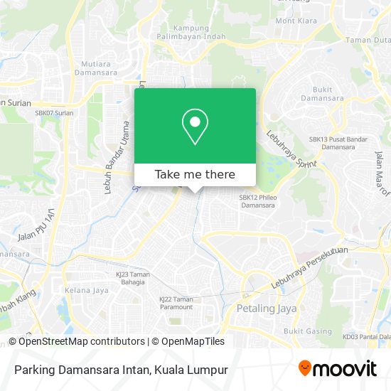 Peta Parking Damansara Intan