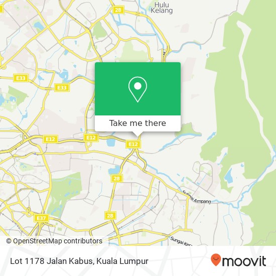 Peta Lot 1178 Jalan Kabus