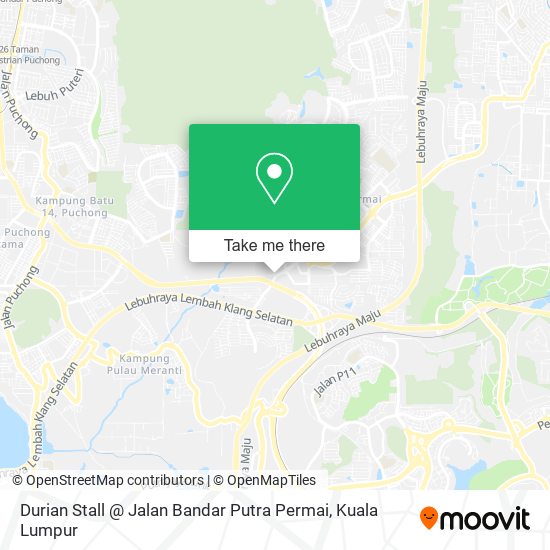 Peta Durian Stall @ Jalan Bandar Putra Permai