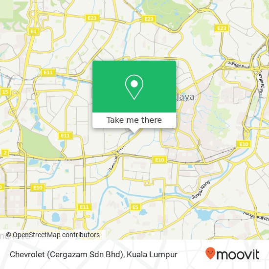 Chevrolet (Cergazam Sdn Bhd) map