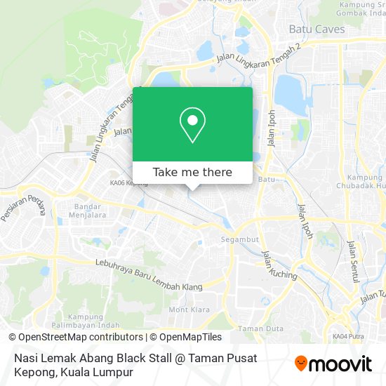 Nasi Lemak Abang Black Stall @ Taman Pusat Kepong map