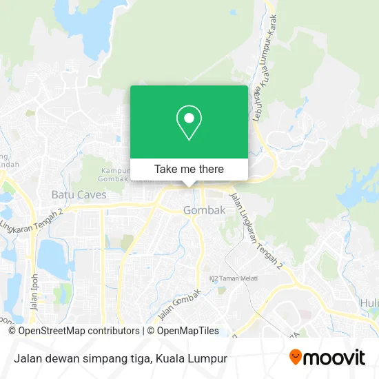 Jalan dewan simpang tiga map