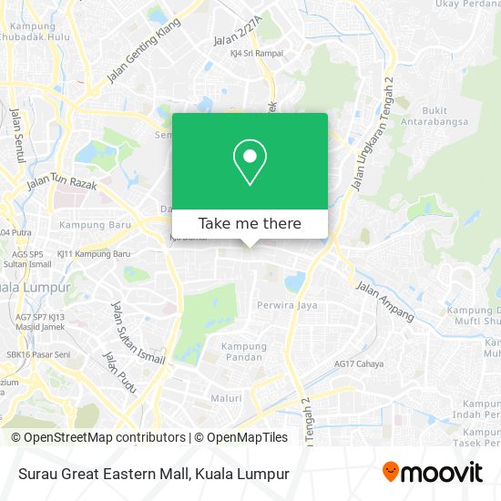 Surau Great Eastern Mall map