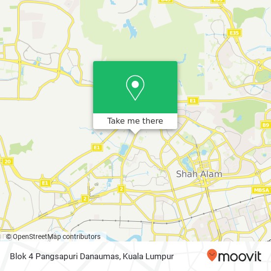 Blok 4 Pangsapuri Danaumas map