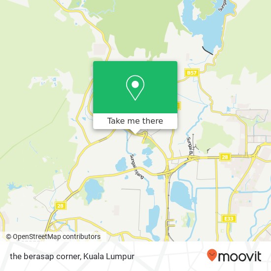 the berasap corner map