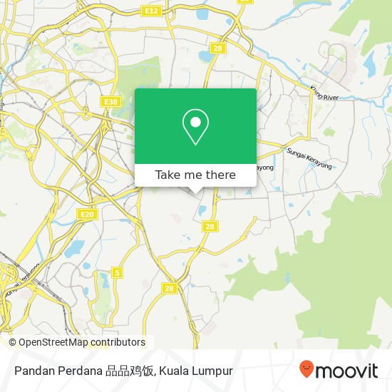 Pandan Perdana 品品鸡饭 map