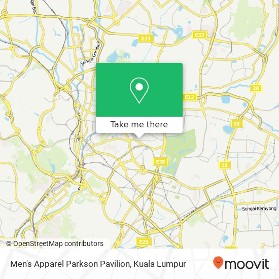 Men's Apparel Parkson Pavilion map