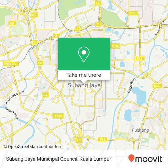 Subang Jaya Municipal Council map