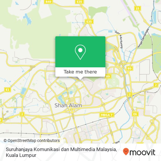Suruhanjaya Komunikasi dan Multimedia Malaysia map