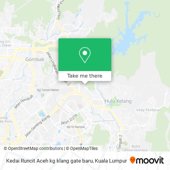 Kedai Runcit Aceh kg klang gate baru map
