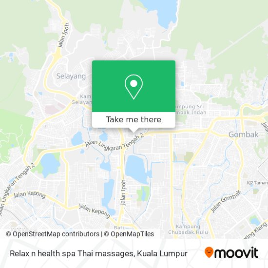 Relax n health spa Thai massages map