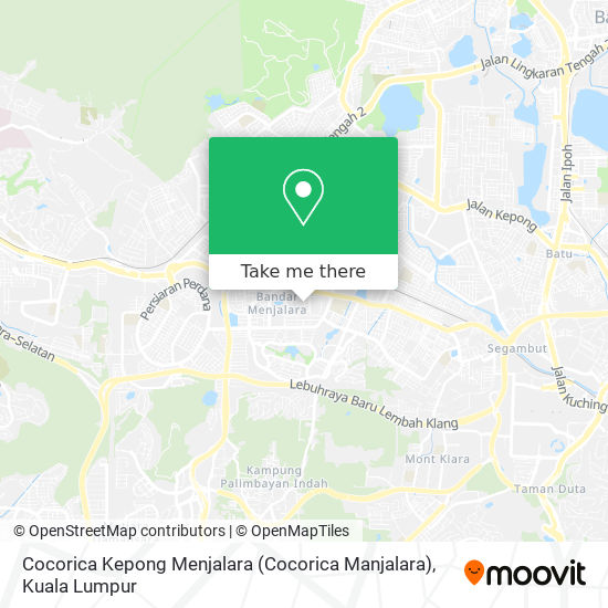 Peta Cocorica Kepong Menjalara (Cocorica Manjalara)