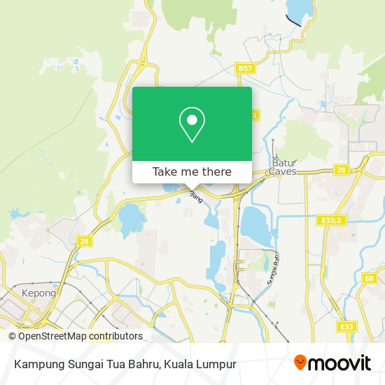 Kampung Sungai Tua Bahru map