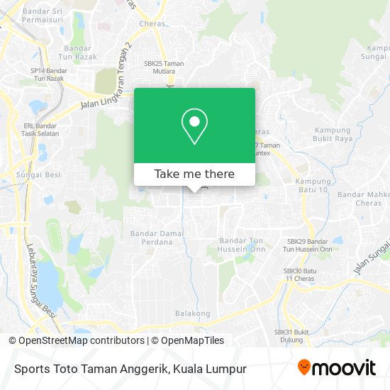 Sports Toto Taman Anggerik map
