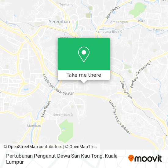 Peta Pertubuhan Penganut Dewa San Kau Tong