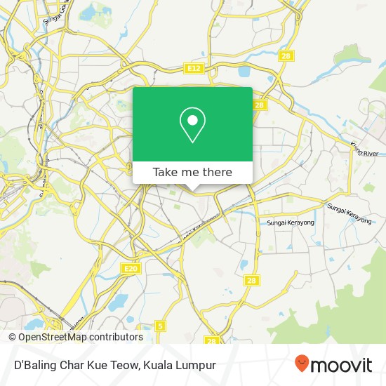 D'Baling Char Kue Teow map