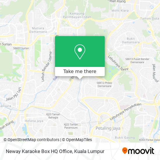 Neway Karaoke Box HQ Office map