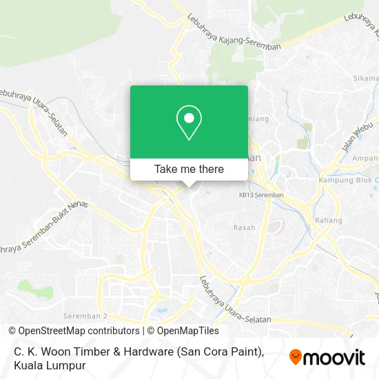 C. K. Woon Timber & Hardware (San Cora Paint) map