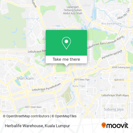 Herbalife Warehouse map