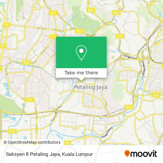 Seksyen 8 Petaling Jaya map