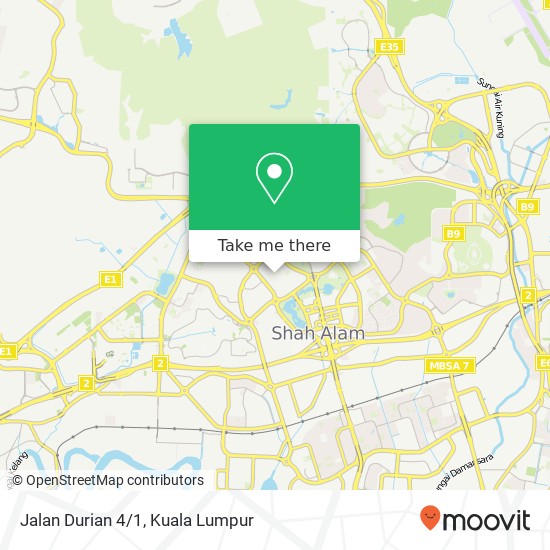 Jalan Durian 4/1 map