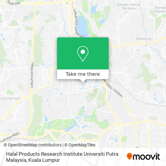 Halal Products Research Institute Universiti Putra Malaysia map