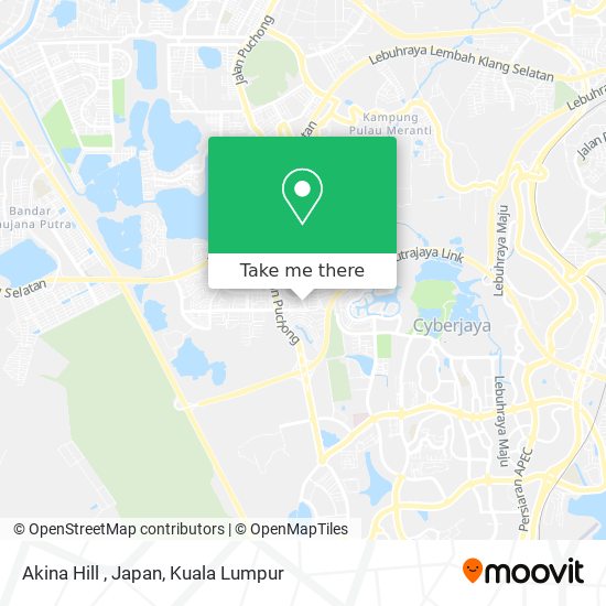 Akina Hill , Japan map