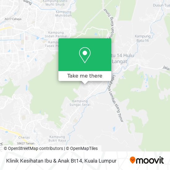 Klinik Kesihatan Ibu & Anak Bt14 map