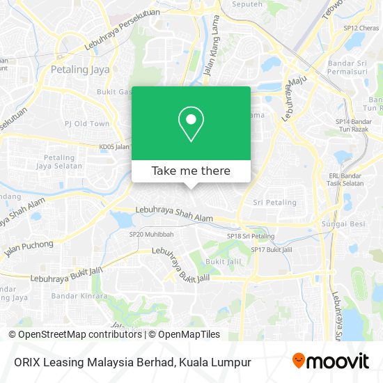 ORIX Leasing Malaysia Berhad map