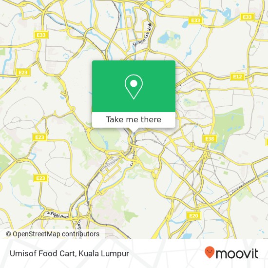 Umisof Food Cart map